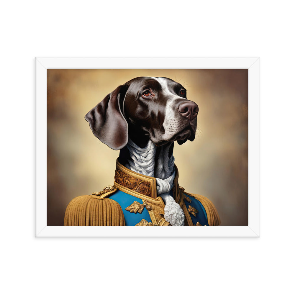 German Shorthaired Pointer- Framed poster v2