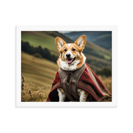 Pembroke Welsh Corgi- Framed poster v4