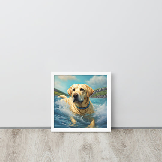 Framed poster-Labrador Retriever V2