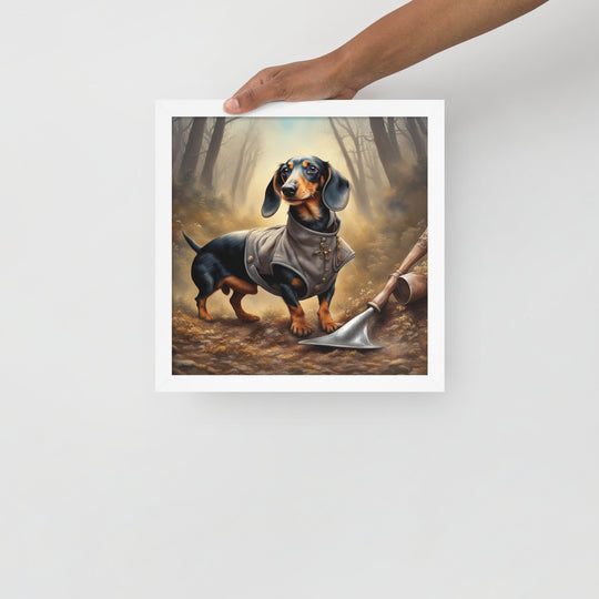 Dachshund- Framed poster v2