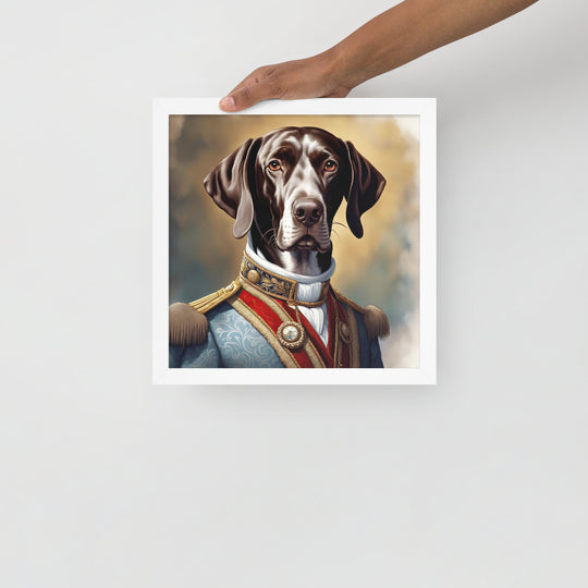 German Shorthaired Pointer- Framed poster v4