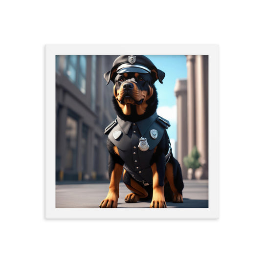 Rottweiler- Framed poster v3