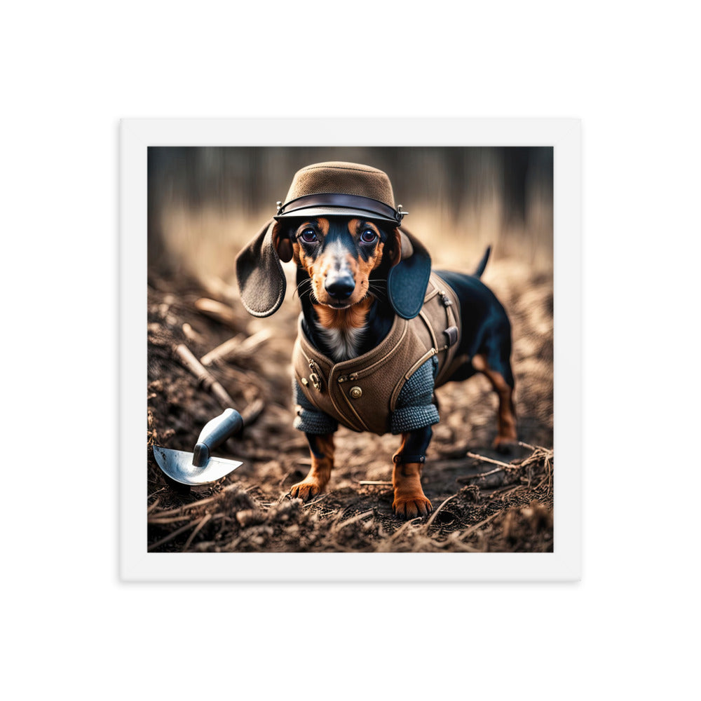 Dachshund- Framed poster v5