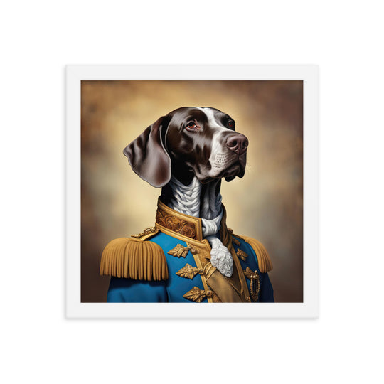 German Shorthaired Pointer- Framed poster v2