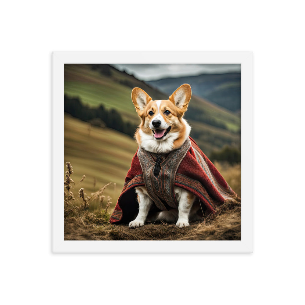 Pembroke Welsh Corgi- Framed poster v4