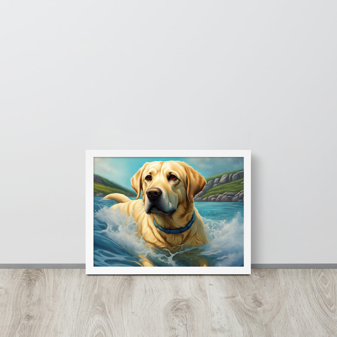 Framed poster-Labrador Retriever V2