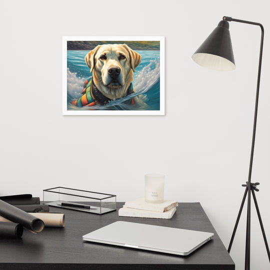 Framed poster-Labrador Retriever V4