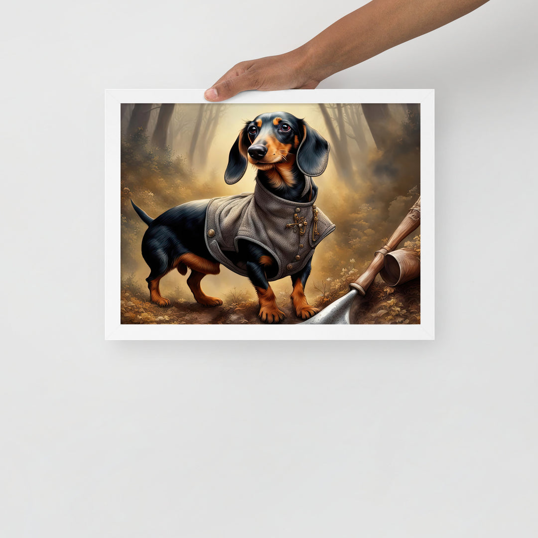 Dachshund- Framed poster v2