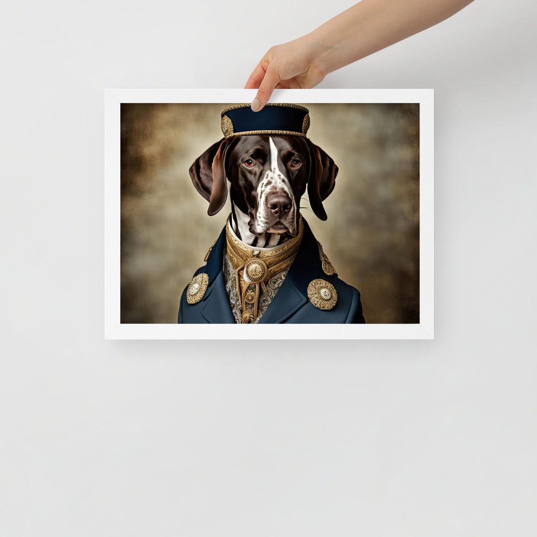 German Shorthaired Pointer- Framed poster v3