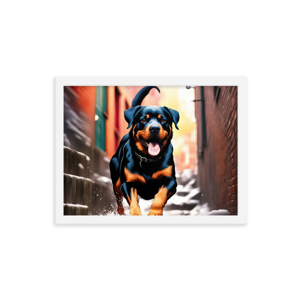 Rottweiler- Framed poster v2