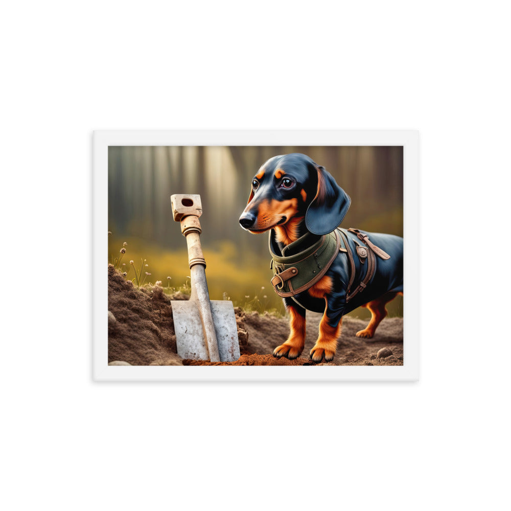 Dachshund- Framed poster v4