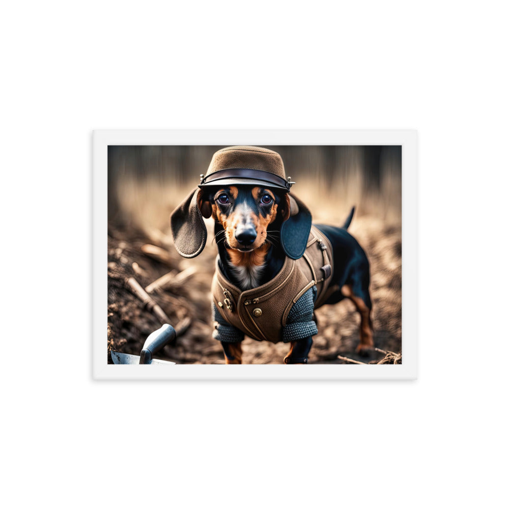 Dachshund- Framed poster v5