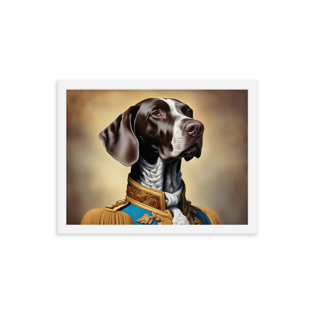 German Shorthaired Pointer- Framed poster v2