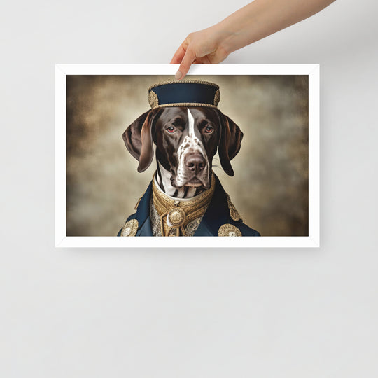 German Shorthaired Pointer- Framed poster v3