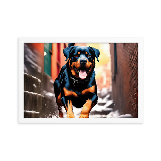 Rottweiler- Framed poster v2