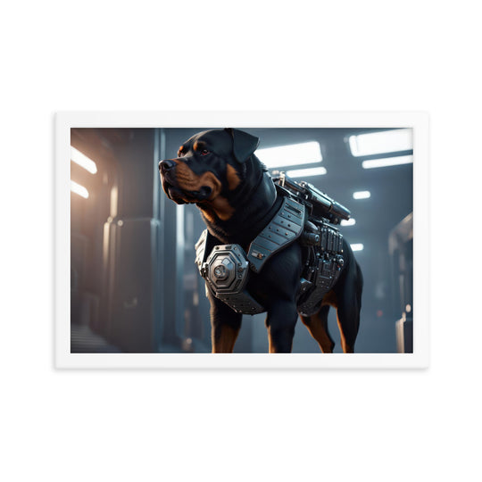 Rottweiler- Framed poster v4