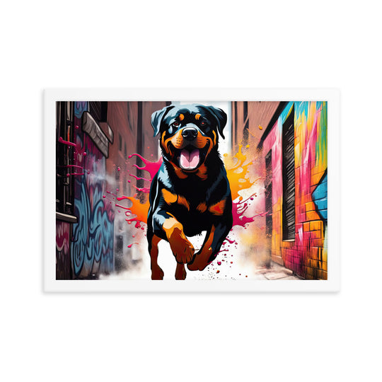 Rottweiler- Framed poster v5