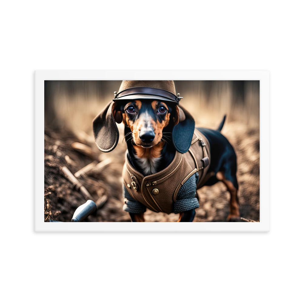 Dachshund- Framed poster v5