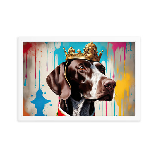 German Shorthaired Pointer- Framed poster