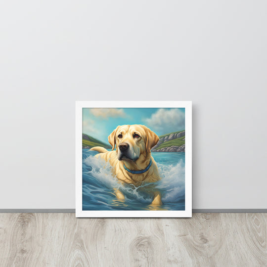 Framed poster-Labrador Retriever V2