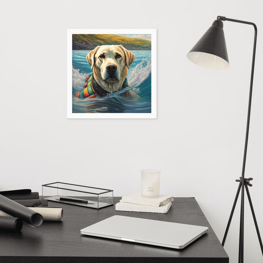 Framed poster-Labrador Retriever V4