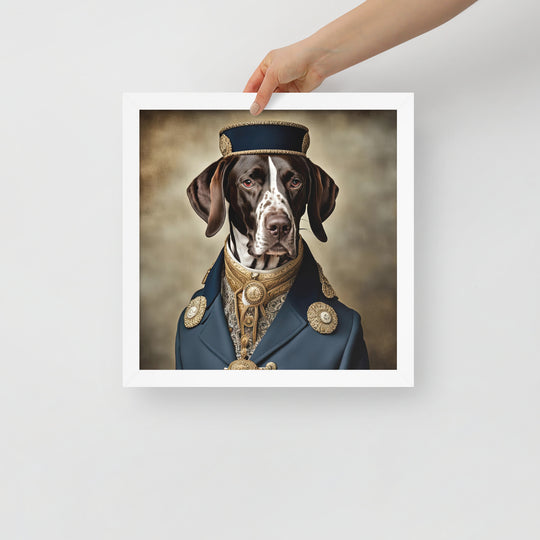 German Shorthaired Pointer- Framed poster v3