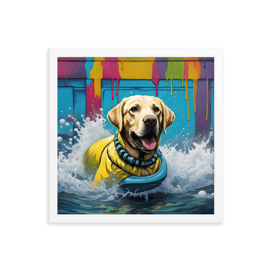 Framed poster-Labrador Retriever