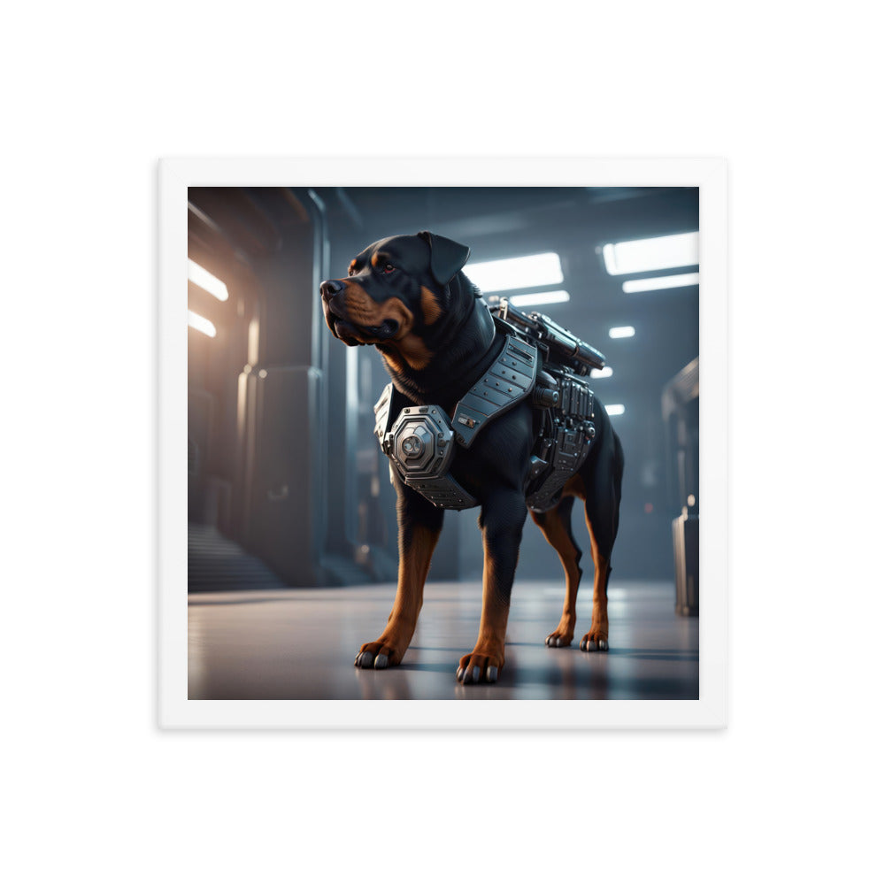 Rottweiler- Framed poster v4