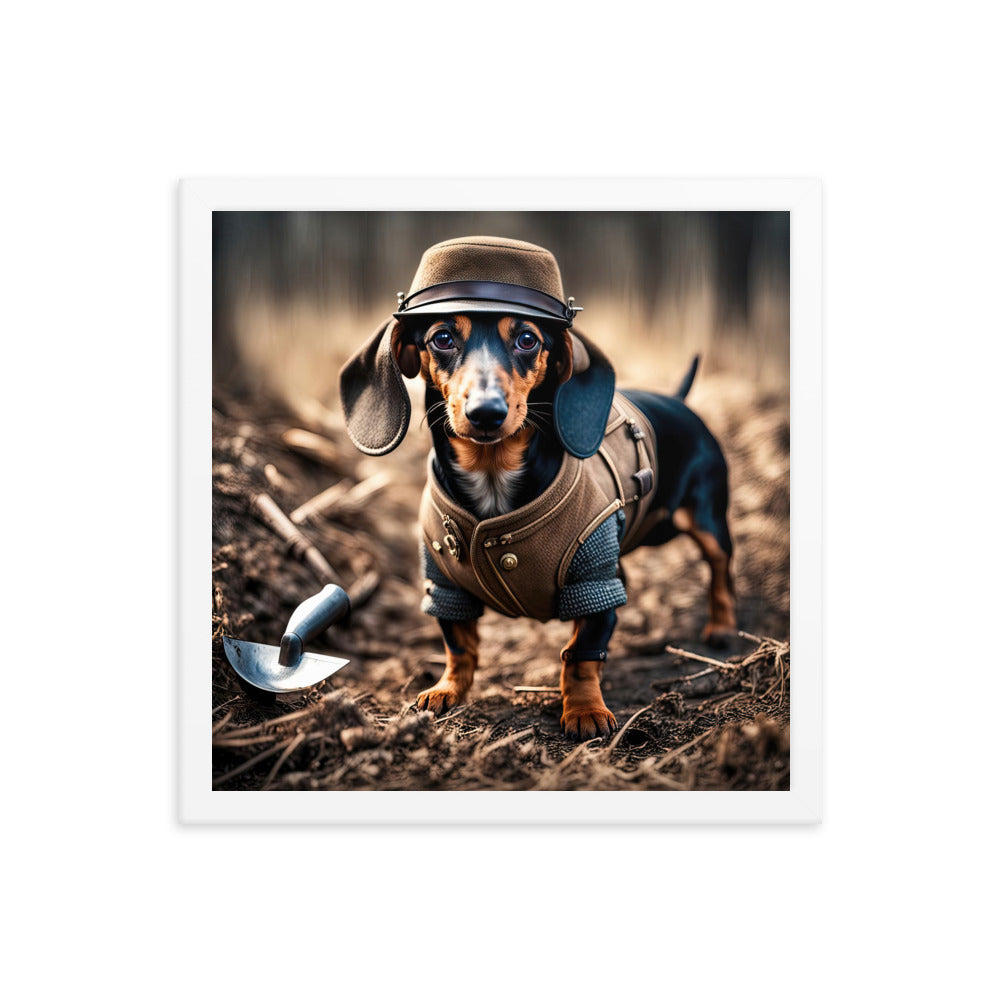 Dachshund- Framed poster v5