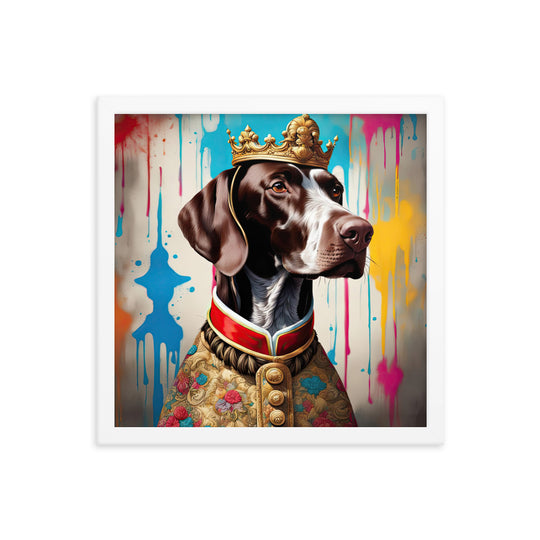 German Shorthaired Pointer- Framed poster