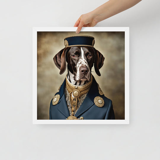 German Shorthaired Pointer- Framed poster v3