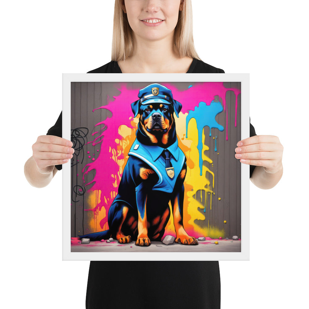 Rottweiler- Framed poster