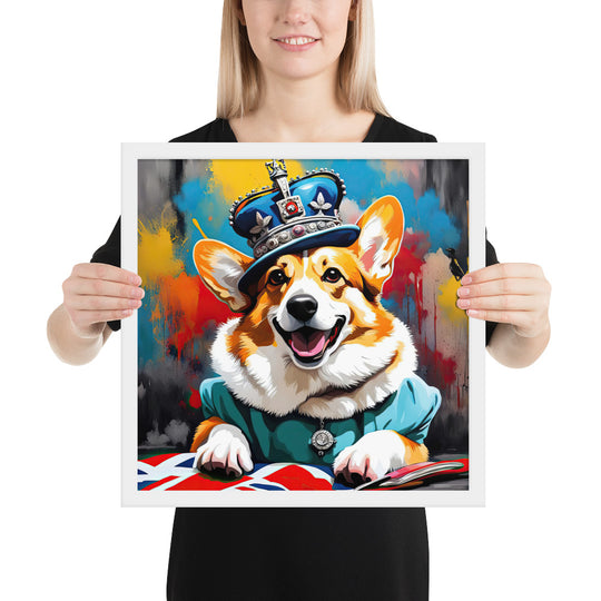 Pembroke Welsh Corgi- Framed poster v2