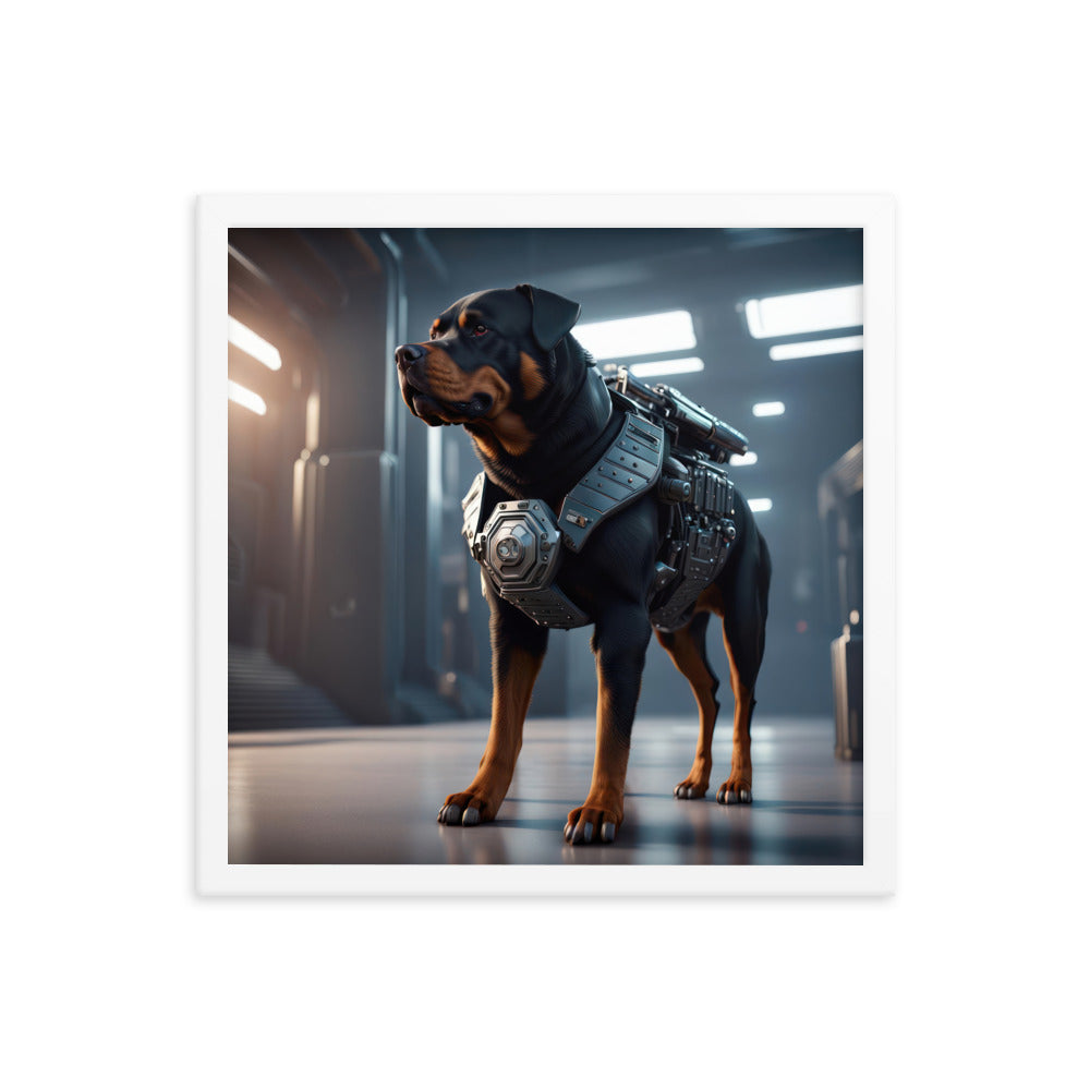 Rottweiler- Framed poster v4