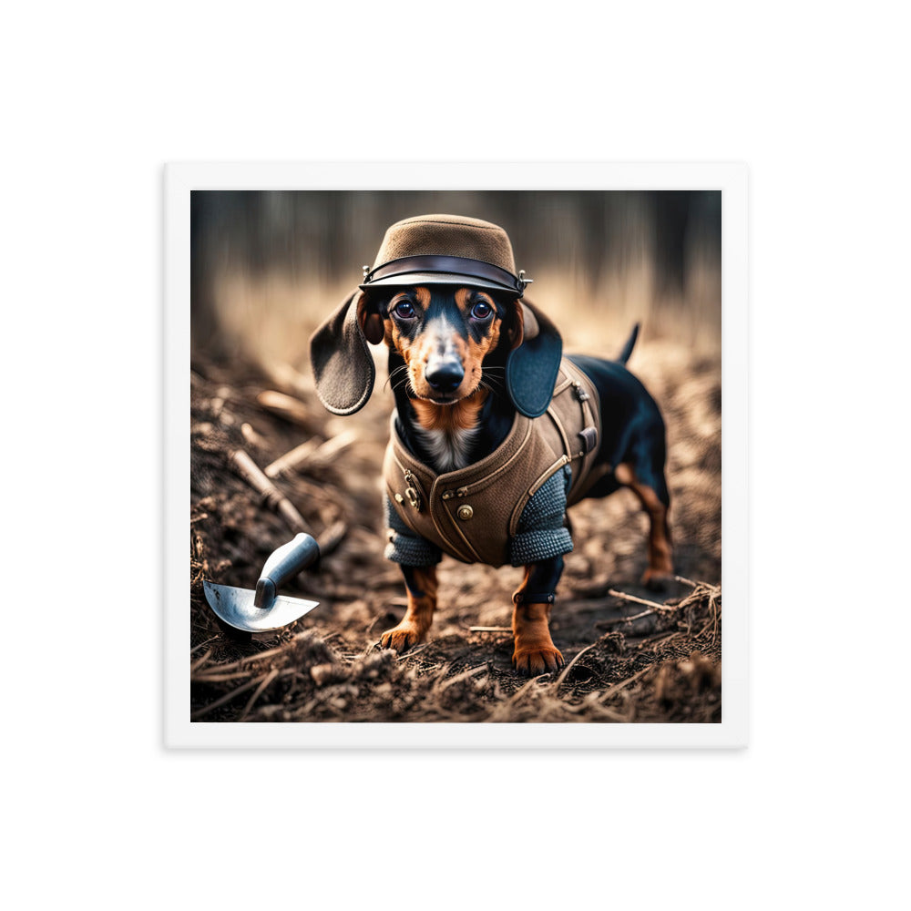 Dachshund- Framed poster v5