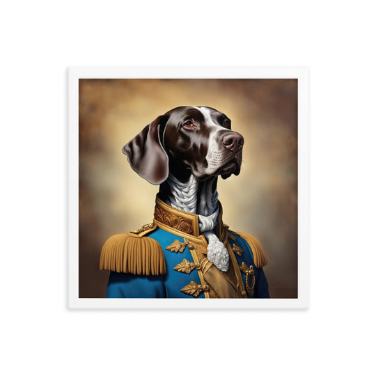 German Shorthaired Pointer- Framed poster v2