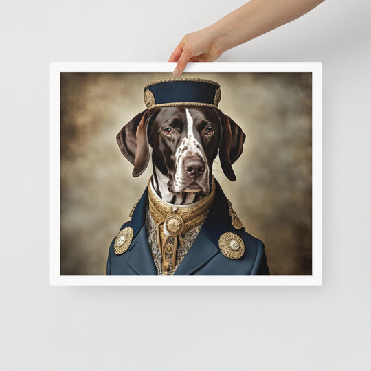 German Shorthaired Pointer- Framed poster v3