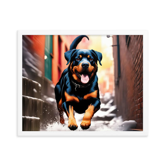 Rottweiler- Framed poster v2