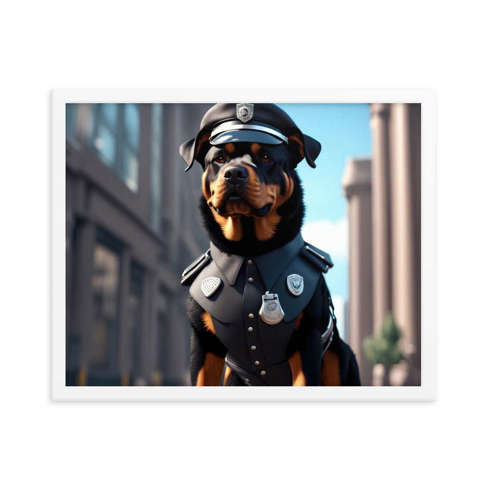 Rottweiler- Framed poster v3