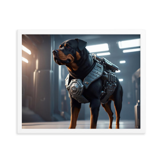 Rottweiler- Framed poster v4