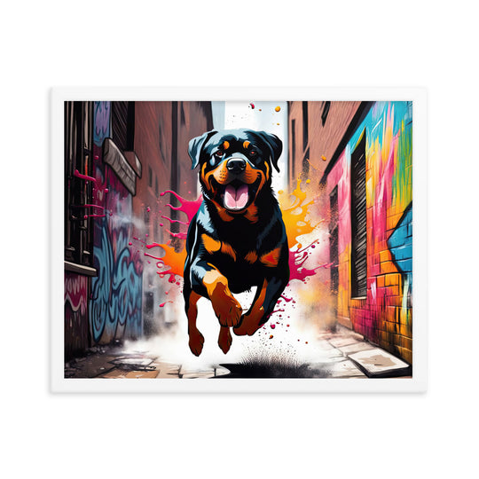 Rottweiler- Framed poster v5