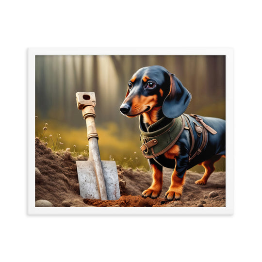 Dachshund- Framed poster v4