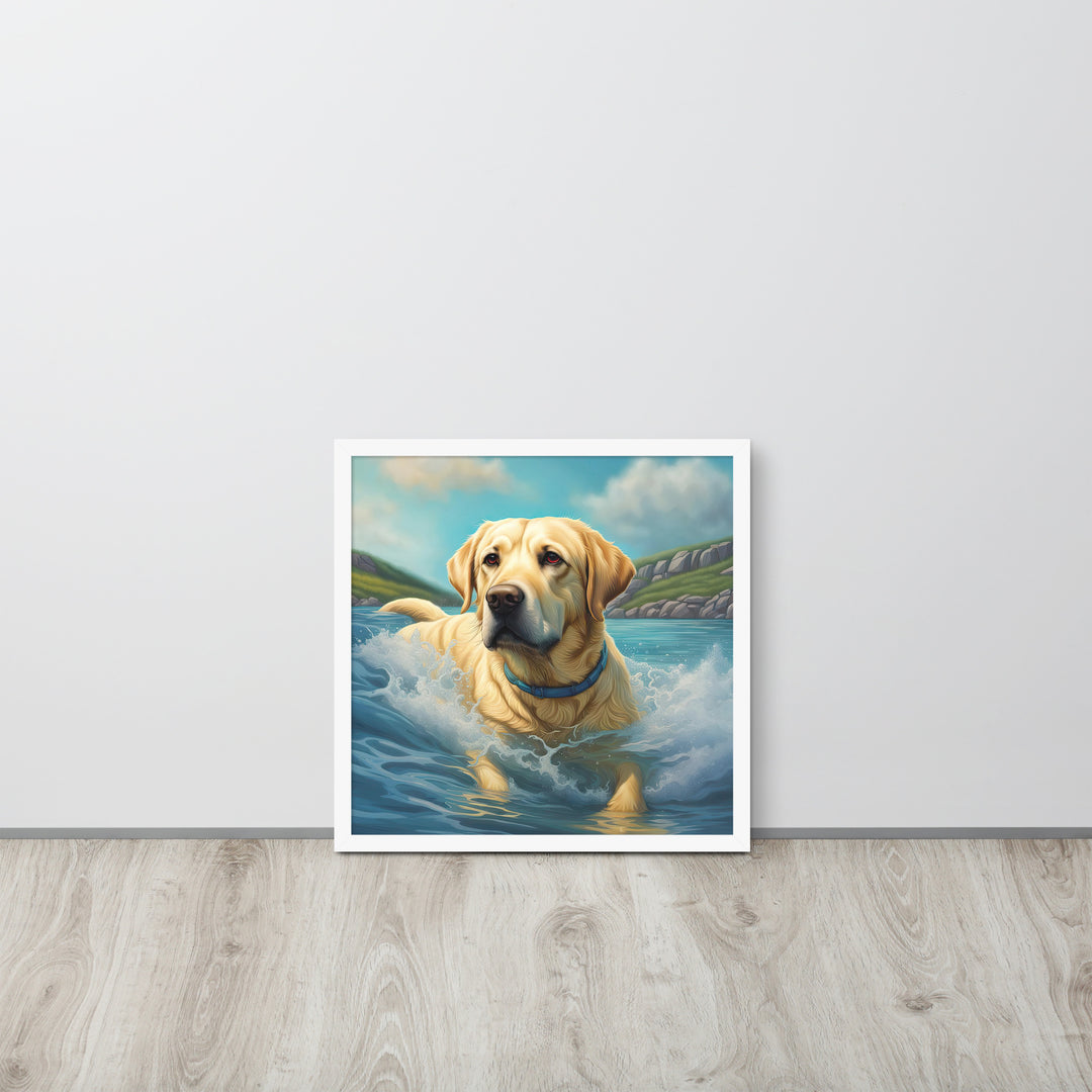 Framed poster-Labrador Retriever V2