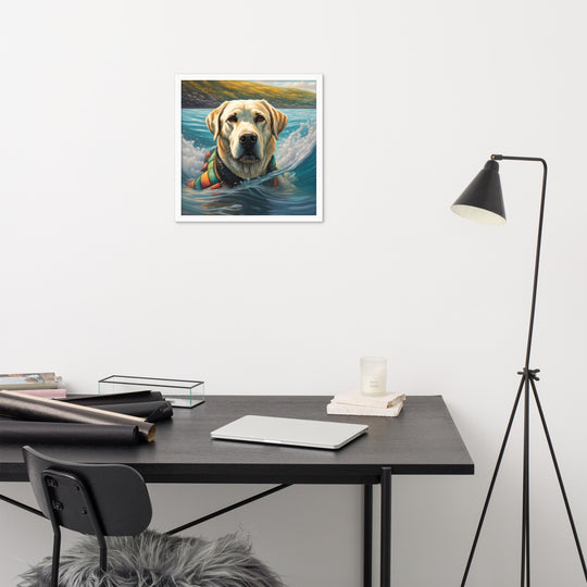 Framed poster-Labrador Retriever V4