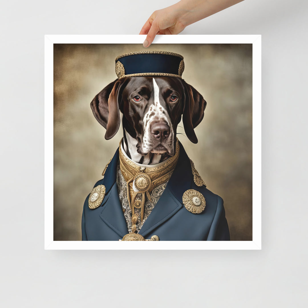 German Shorthaired Pointer- Framed poster v3