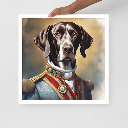 German Shorthaired Pointer- Framed poster v4