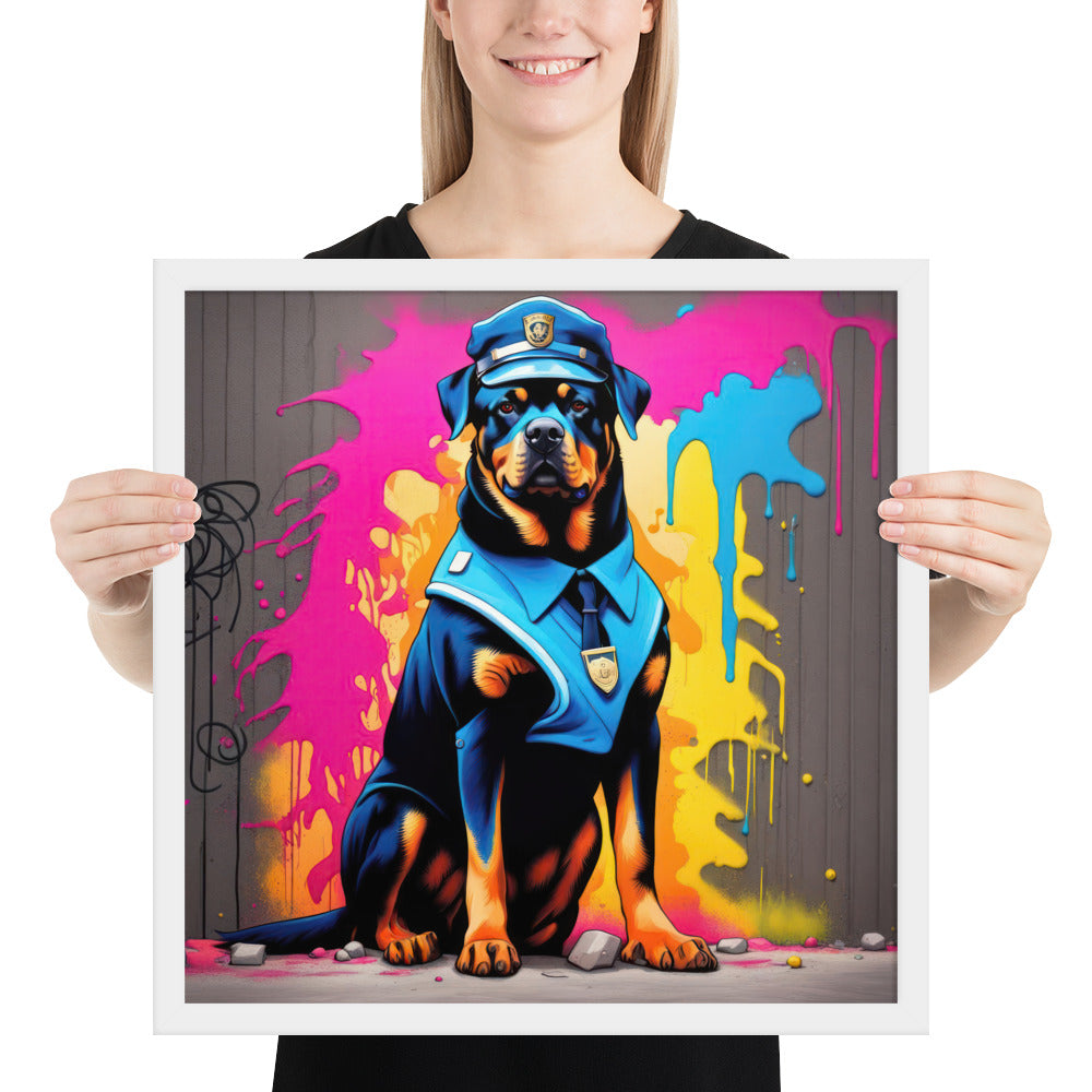 Rottweiler- Framed poster