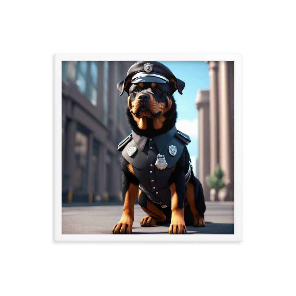 Rottweiler- Framed poster v3