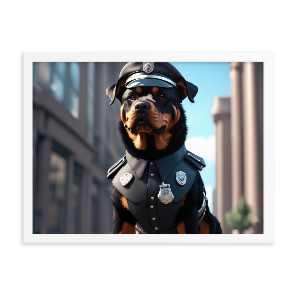 Rottweiler- Framed poster v3