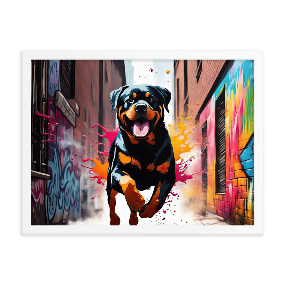 Rottweiler- Framed poster v5